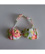 Victorias Secret Bikini Top Bandeau Size Medium Swimsuit Floral Tropical... - $22.00