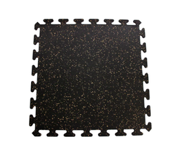 iFlex Black With Blue Speck 24in Recycled Center Floor Tiles, 6 Pack - £77.03 GBP