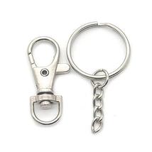 Bluemoona 10 Pcs - 25mm Keyring keyhain with Swivel Clasps Lobster Clasp... - £4.71 GBP