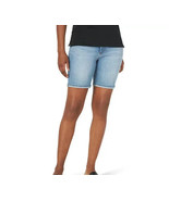 Lee Women&#39;s Midrise Bermuda- Adjustable Cuff Shorts, Ultramarine Size 18M - £18.76 GBP