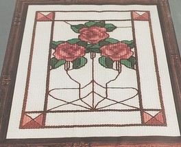 WonderfulArt Rose Window Counted Cross Stitch Picture Kit  5"x 7" #5516 New - $14.80