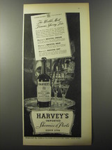 1953 Harvey's Bristol Cream Sherry Ad - The world's most famous Sherry Trio - $18.49