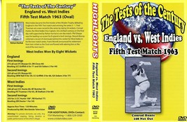 England Vs West Indies Fifth Cricket Dvd Test Match 1963 120MINS (B/W) - £10.15 GBP