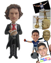 Personalized Bobblehead Marriage Officiant Ready To Marry The Happy Wedding Coup - £71.60 GBP