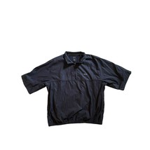 Izod E.F.G. Black Short sleeve 1/4 zip Golf Pullover Men&#39;s size Large - £15.45 GBP