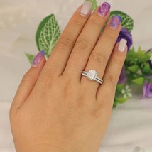 Anello nuziale di fidanzamento con diamante taglio cuscino da 2,60 ct in... - £222.85 GBP