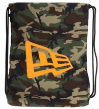 New Era Woodland Camouflage Drawstring Backpack Backsack Cinch Gym Pack - £10.64 GBP