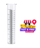 Rain Gauge Glass 7&quot; Capacity Replacement Tube for Yard Garden Outdoor Ho... - $20.28 CAD