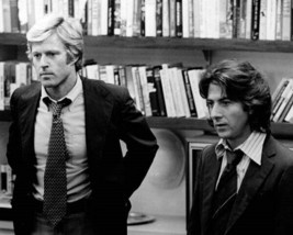 All The President&#39;s Men Robert Redford &amp; Dustin Hoffman in library 8x10 photo - $10.99