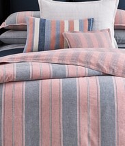 Ralph Lauren Weekend Oakview 3P Queen Duvet Cover Shams Essex Stripe Sun... - $220.75