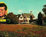 President John F Kennedy&#39;s Summer Home Hyannisport MA UNP Chrome Postcar... - $2.92