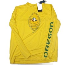 Nike Oregon Ducks Dri-Fit Long Sleeve Anti-Odor Shirt Mens M Yellow  DJ2067-765 - $25.10