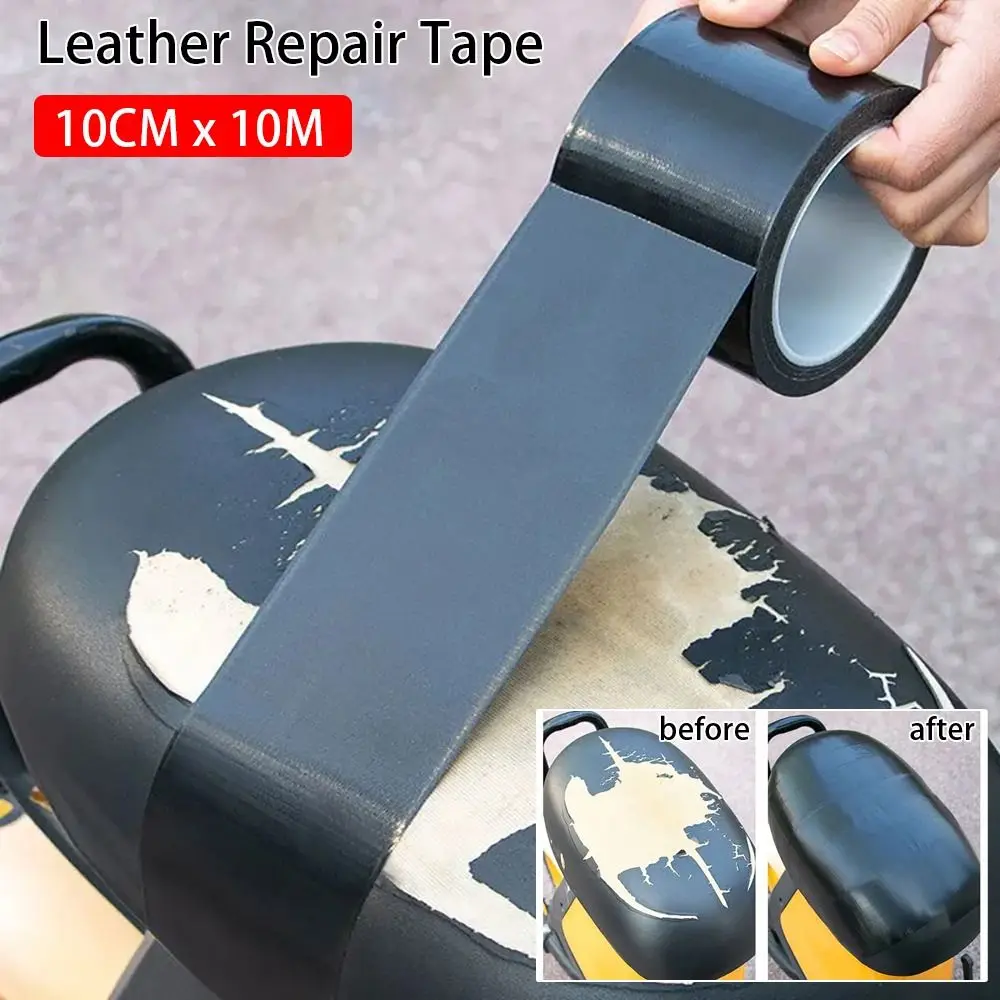 1Rolls PU Leather Repair Tape Strong Sticky Black Leather Patch Self Adhesive Wa - £18.68 GBP