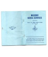 Blue Cover Masonic Burial Services Booklet-Revised-95 pages-Texas Lodge - $270.51 MXN