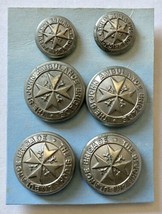 Vintage Early 1900’s UK St. John Ambulance Brigade Full Tunic Button Set Of 6 - £55.00 GBP