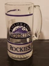 Colorado Rockies Glass Mug Clear MLB - $15.99