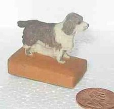 Mini Dog Figurine Springer Spaniel Resin Figurine By Arista...Reduced Price - £3.60 GBP