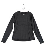 Spyder Women&#39;s L Black Performance Long Sleeve Brushed Active Top Thumb ... - $30.08 CAD
