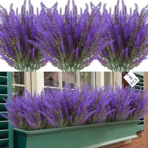 Zobawlks 8 Bundles Artificial Lavender Flowers Artificial Flowers And Plants - £28.76 GBP