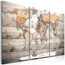 Tiptophomedecor Stretched Canvas World Map Art - History Of Travel - Stretched &amp; - £79.91 GBP+