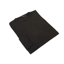 Men PRINCELY Italian Wool Blend Crew Pullover Slim 84001-30 K.Kahveh Brown 109 image 4