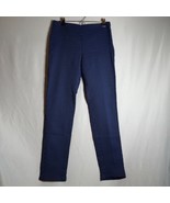 Karen Kane Pants Women&#39;s Size 10 Black/Blue Skinny Leg Casual  Slacks - $18.81