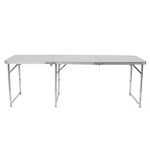 6FT Folding Table Aluminium Alloy Indoor Outdoor Picnic Party Camping White - £72.67 GBP