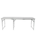 6FT Folding Table Aluminium Alloy Indoor Outdoor Picnic Party Camping White - £71.84 GBP