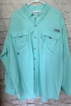 Columbia PFG Shirt Mens XXL (Lot of 2) Vented XXL Omnishade Blue Tactel ... - $56.00