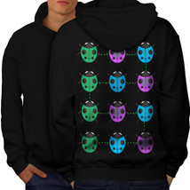 Multiple Ladybird Sweatshirt Hoody Ladybug Fun Men Hoodie Back - £16.77 GBP