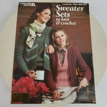 Vintage Sweater Sets To Knit and Crochet Leaflet 164 - $8.00