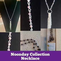 Noonday Collection Necklace Brand New in Box Purple Beads w/Silver Tassle - £27.47 GBP