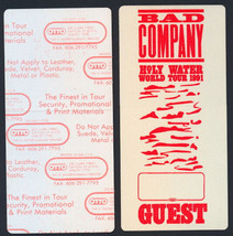 Super Rare Glow in the Dark Bad Company OTTO Guest Cloth Backstage Pass ... - $11.30