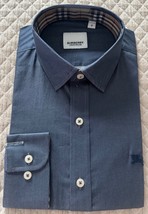 Burberry Brit Men&#39;s Blue Long Sleeve Dress Shirt Regular Size Size M New - $135.98