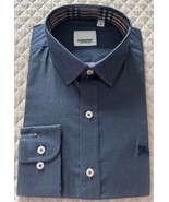 Burberry Brit Men&#39;s Blue Long Sleeve Dress Shirt Regular Size Size M New - $2,498.02 MXN