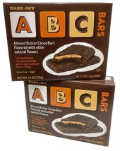 2 Packs Trader Joe&#39;s ABC Almond Butter Cocoa Bars 6-1.2 oz Each Pack - $368.39 MXN
