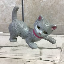 Barbie Pet Cat Figure Mini Replacement Gray - £4.65 GBP