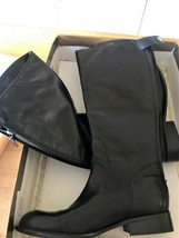 Practically-New Franco Sarto Black Knee-Hi Boots-Size 8.5 - £75.93 GBP