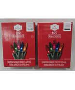 Holiday Time Incandescent Christmas String Light 21&quot; Multicolor 100-Coun... - $33.10 CAD