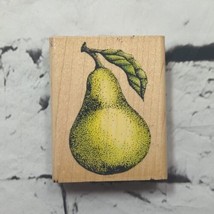 Rubber Stampede Wood Mounted Stamp Pear Fruit Detailed - $5.93