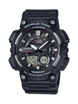 Casio AEQ110BW Series | Mens Analog-Digital Watch | Black/Black | 100M ... - $43.96