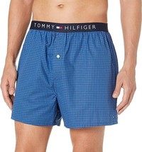 Tommy Hilfiger Men&#39;s Woven Boxer , Indigo ,  Size: Large - £18.66 GBP