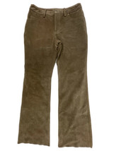 Harley Davidson Womens Brown Beige Suede Pants Size 6 Lined 97093-93VW - £29.60 GBP