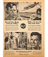WWII-1944 Vintage Print Ad-RCA VICTOR RADIO ELECTRIC TUNING-Airplane-Tan... - $205.01 MXN