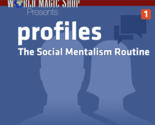 Profiles: The Social Mentalism Routine (DVD and Gimmick) by World Magic ... - £24.07 GBP