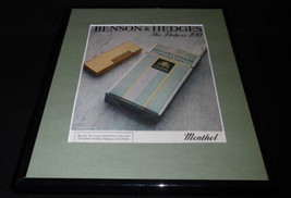1982 Benson &amp; Hedges Lights Cigarettes Framed ORIGINAL Vintage Advertise... - $34.64