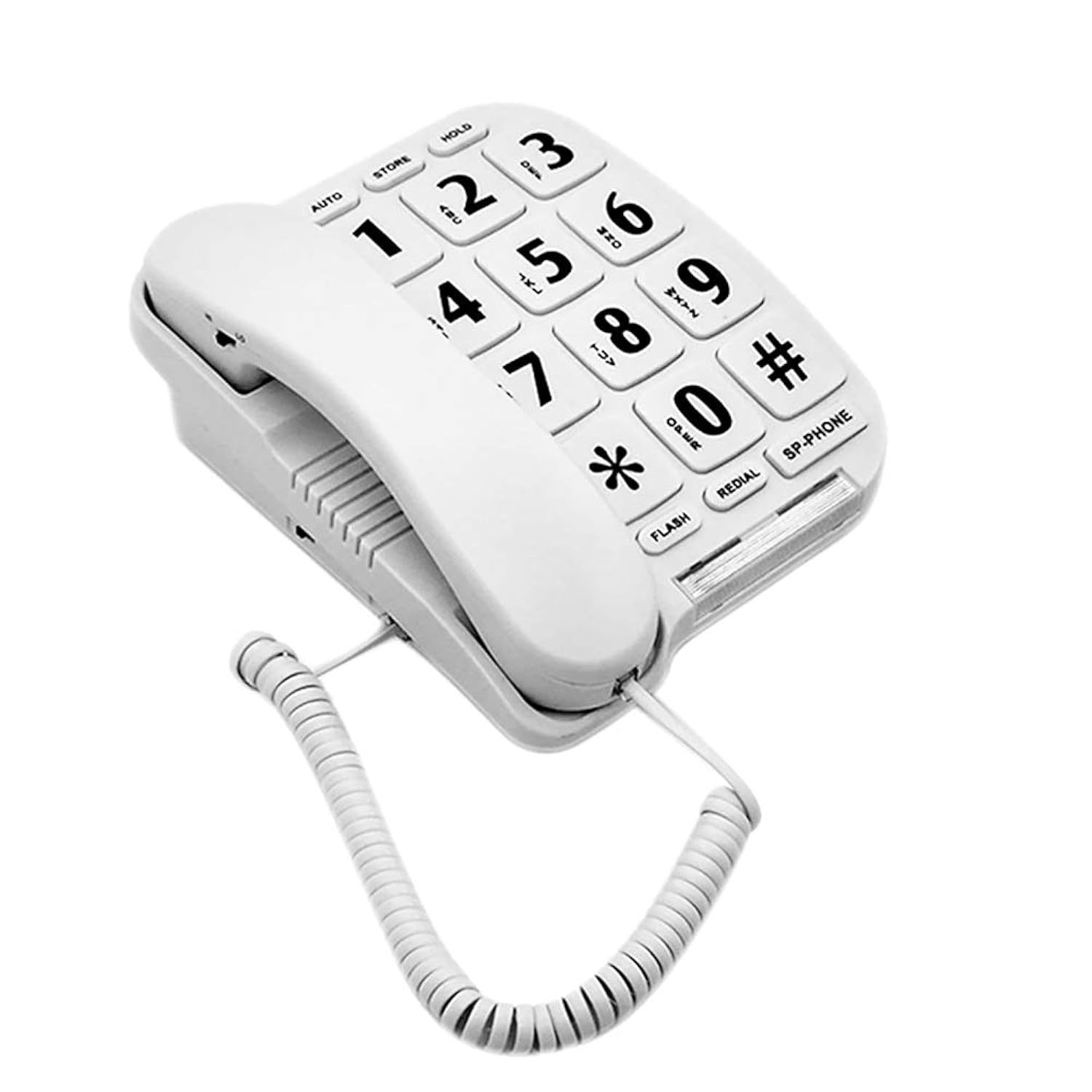 P-011 Large Button Corded Phone For Elderly Amplified Phone For Seniors Home Int