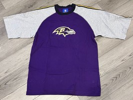 Baltimore Ravens NFL Team Apparel 3/4 Length Sleeve Graphic T-Shirt Size M - $9.27