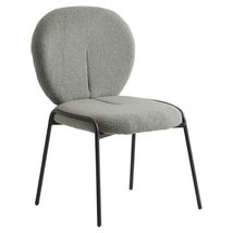 LeisureMod Celestial Mid-Century Modern Boucle Dining Side Chair with Bl... - $2,786.32 MXN