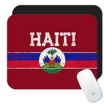 Haitian Flag Coat Of Arms : Gift Mousepad Haiti Independence Day Pride National  - £10.38 GBP